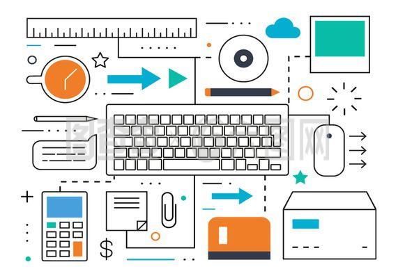 免費平行營銷矢量插畫